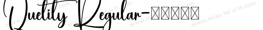 Quelity Regular字体转换